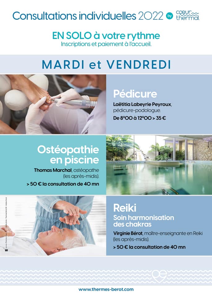 Consultations individuelles Thermes Bérot 2022